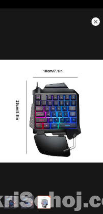 K-snake G92 single handedly gaming keyboard